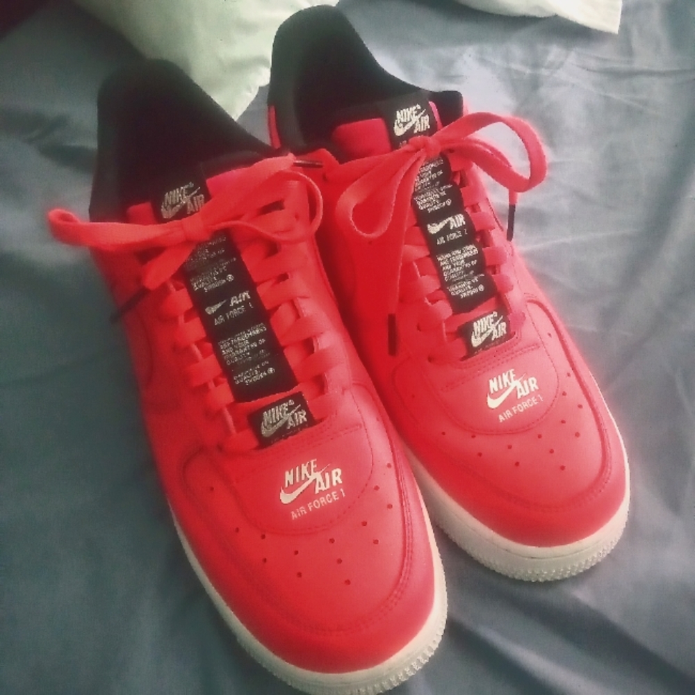 Nike Air Force ones "INFRARED"